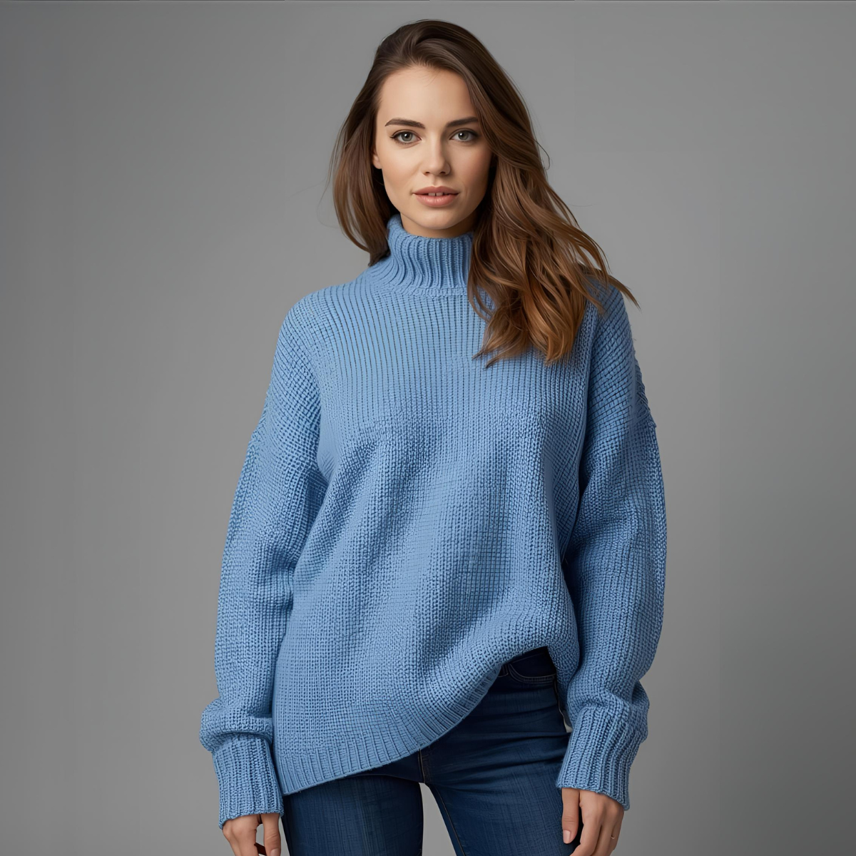 LUMA | Suéter relajado azul