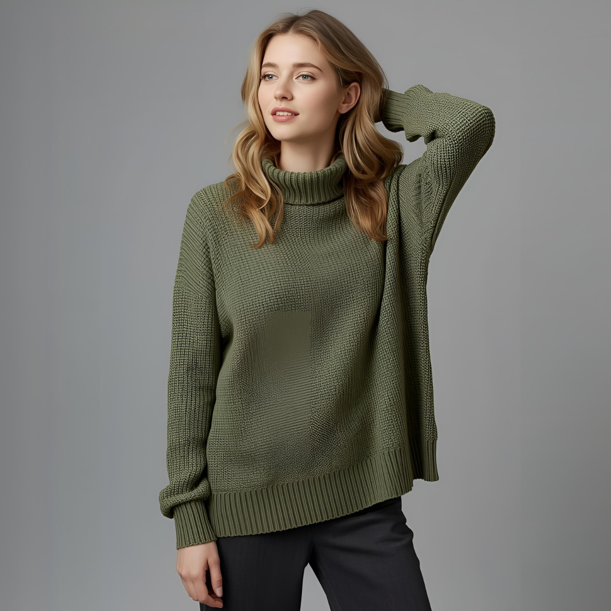 VERDI | Suéter relajado y cómodo verde